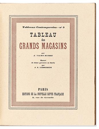 Valmy-Baysse, Jean (1874-1962) & J.E. Laboureur, illus. Tableau des Grands Magasins, Tableaux Contemporain no. 5.